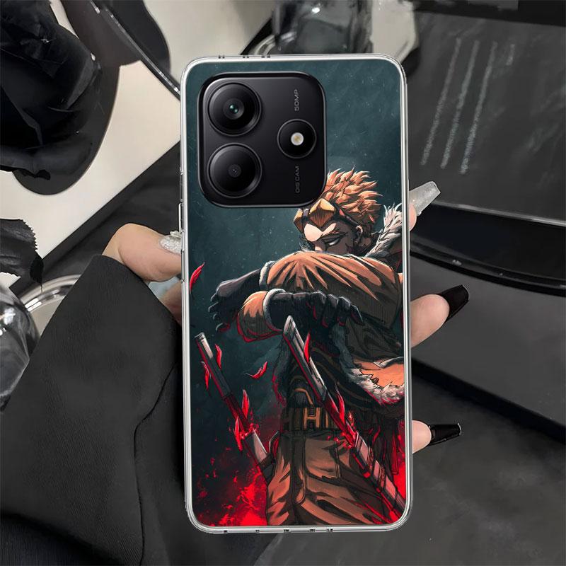

Hawks MHA My Hero A-Academy Phone Case for Xiaomi Redmi Note 14 13 12S 12 11S 11T 11E Pro Plus 11 10 10S 4G 5G Soft Silicone Cov Redmi Note 11T Pro