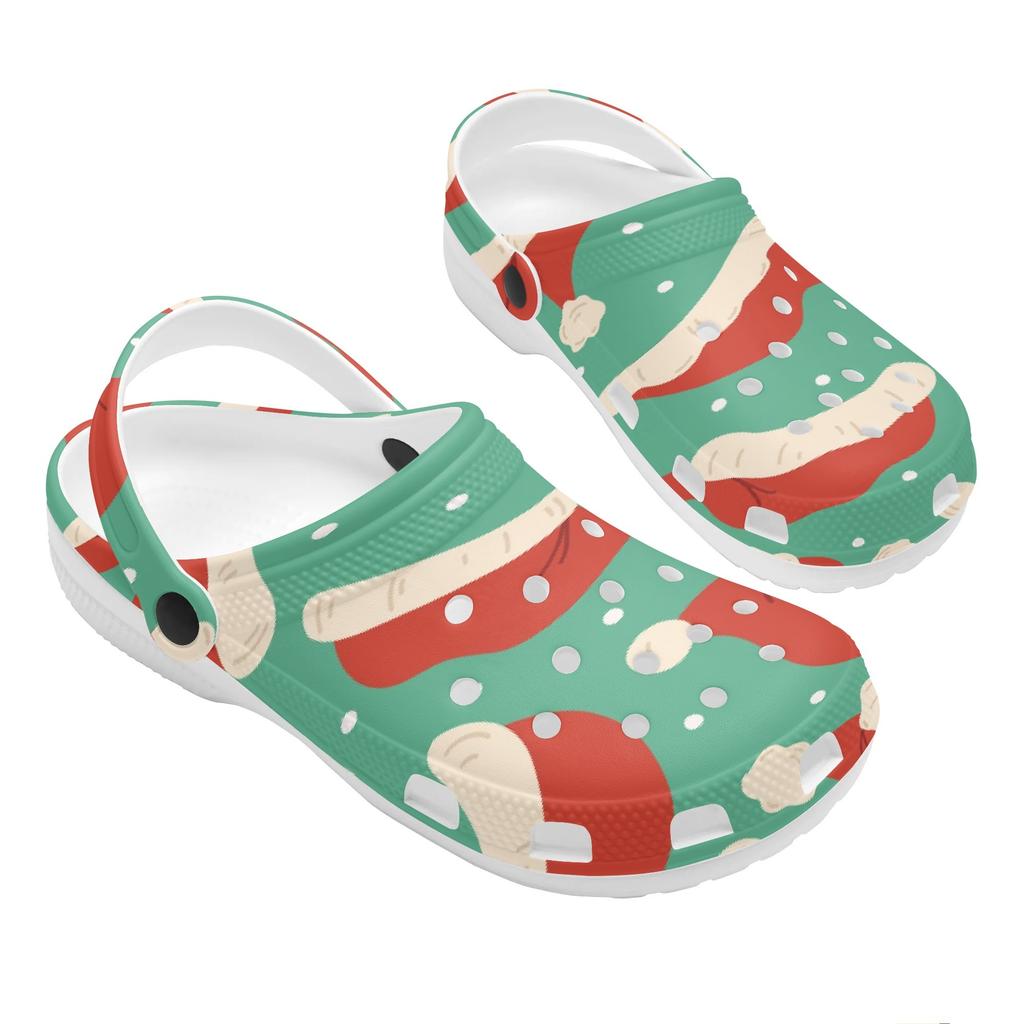 Unisex Vacation Printed EVA Water Clogs Soft Comfort Soft Slip On Water Friendly Shower Pool Beach Bathroom Daily Shoes Soft Fit