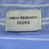URBAN RESEARCH DOORS Striped Pattern Short Sleeve Shirt Dress Blue Women Used