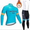 Set Maglia da Ciclismo in Pile da Uomo Invernale Termico Manica Lunga Abbigliamento da Bici per Ciclismo con Clima Freddo