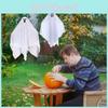 Charming Fabric Ghost Hanging Props For Halloween Party Yard Decoration And Setup