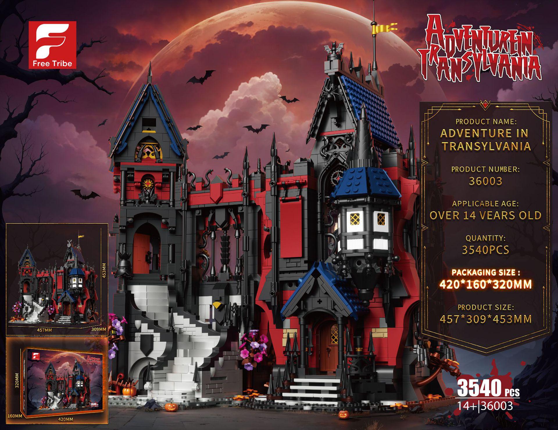 

Vampire Castle Building Blocks Architectural Model Ornament Toy