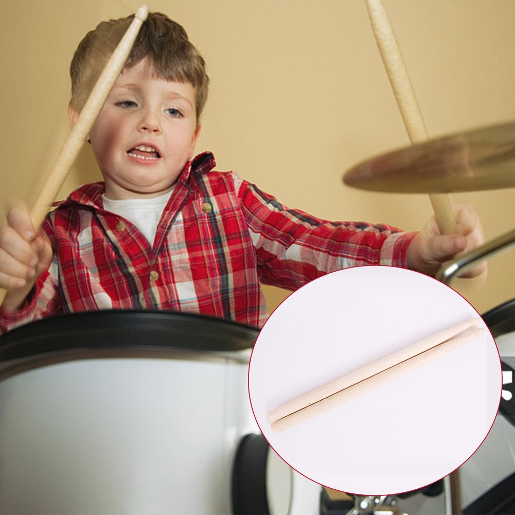 Kolip Maple Wood Children's Drum Sticks Anti-slip Drumsticks Music Toy for Jazz 5A Electronic Drum