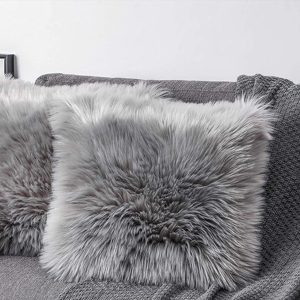 Modern Minimalist Plush Pillow Cover With Velvet Fabric For Living Room Decor