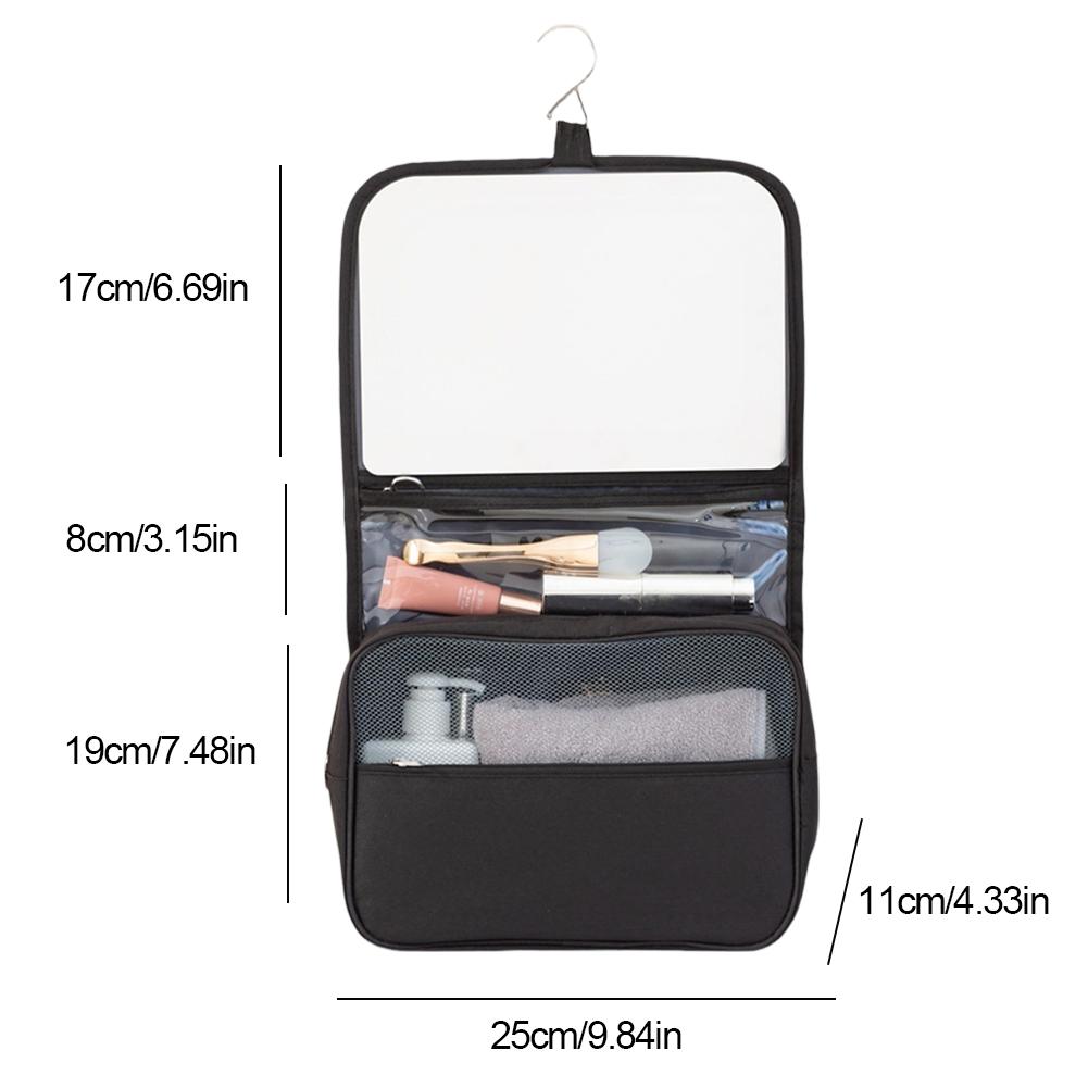 Foldable Travel Cosmetic Bag Large Makeup Organizer Portable Toiletry Bag Water-resistant Toiletry Bag for Full Sized Toiletries