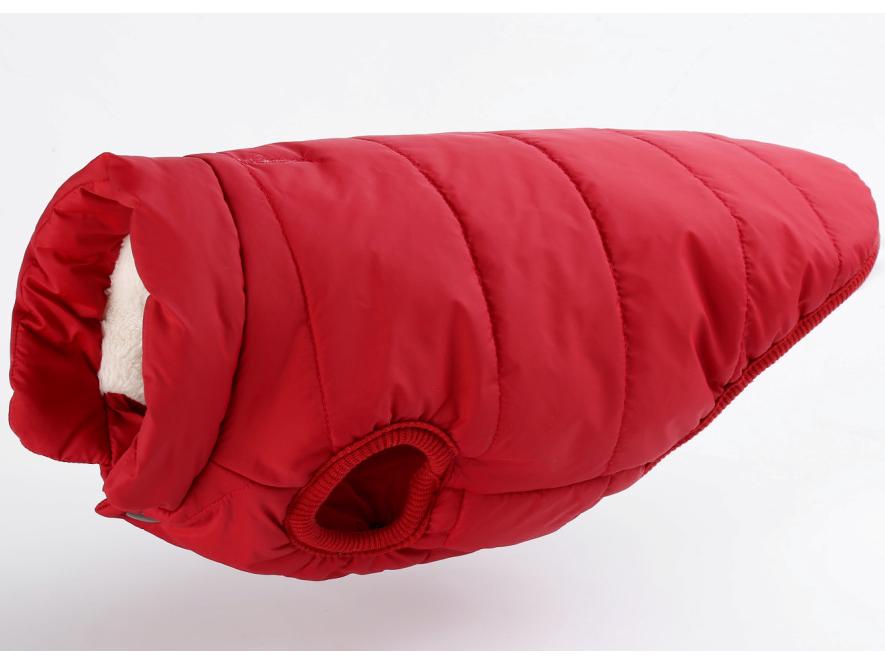 Thickened Cotton Snap Button Jacket for Dogs - Autumn/Winter Pet Apparel