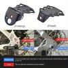 1 Pair Black Folding Bike Rear Pedal MTB Footrests - Adjustable, Durable, Quick-Release Cycling Accessories for Enhanced Stability and Comfort