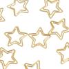 100pcs Star Shaped Gold Star Paper Clips Gold Plating Process Small Paper Clips with Storage Box 30*30mm Gold Paper Clips