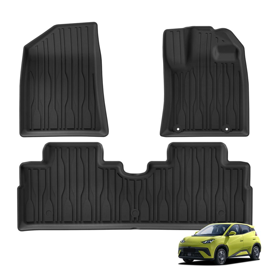 Left/Right Drive for BYD ATTO1 SEAGULL 2026 Car Floor Mats Cargo Liner Trunk Pad Backrest Liner TPE Foot Mat All Weather Black