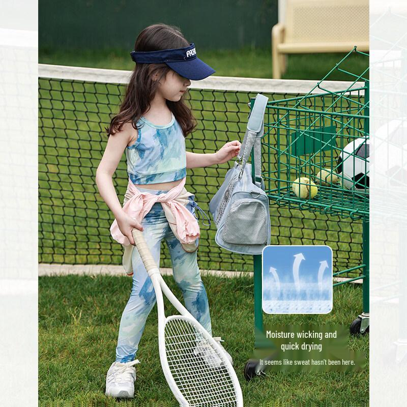 SEVEN BOBI Girls Summer Shark Skin Sports Set 120 cm