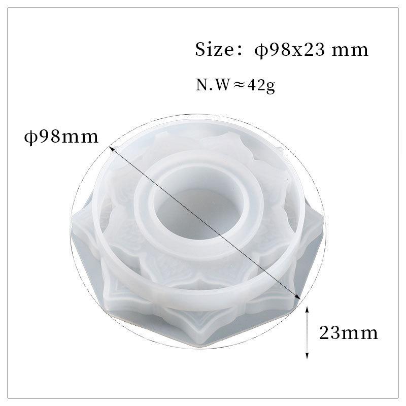 

DIY ручной работы круглый подсвечник лотоса цементная штукатурка форма бетонная банка для свечей силиконовая форма эпоксидная смола форма для подсвечника инструмент