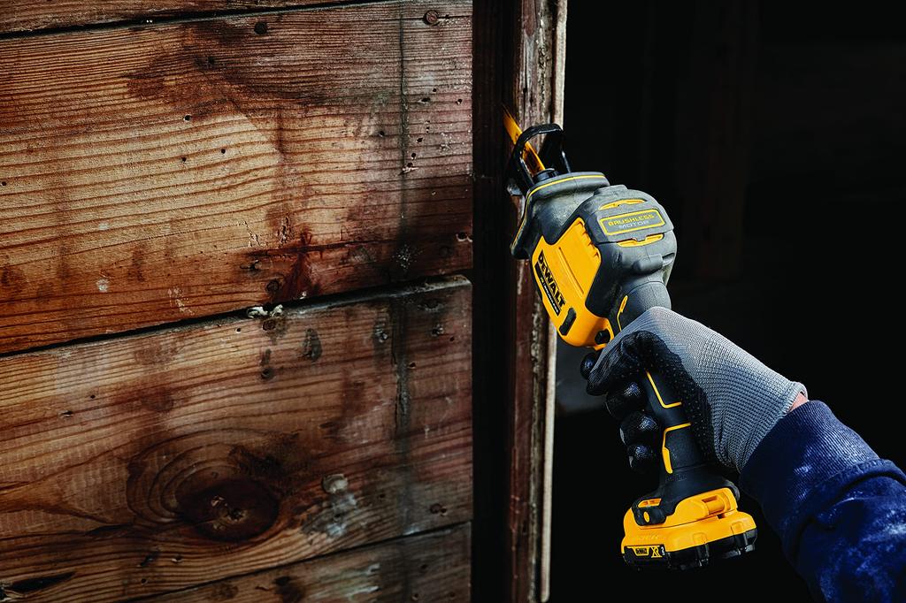 DeWalt Cordless Reciprocating Power Cutting Tool Compact 2Ah Charger DCS312D2 Saw, Tool, [Online Exclusive] Series, One-Touch Clamp, 10.8V, (2-Pack),
