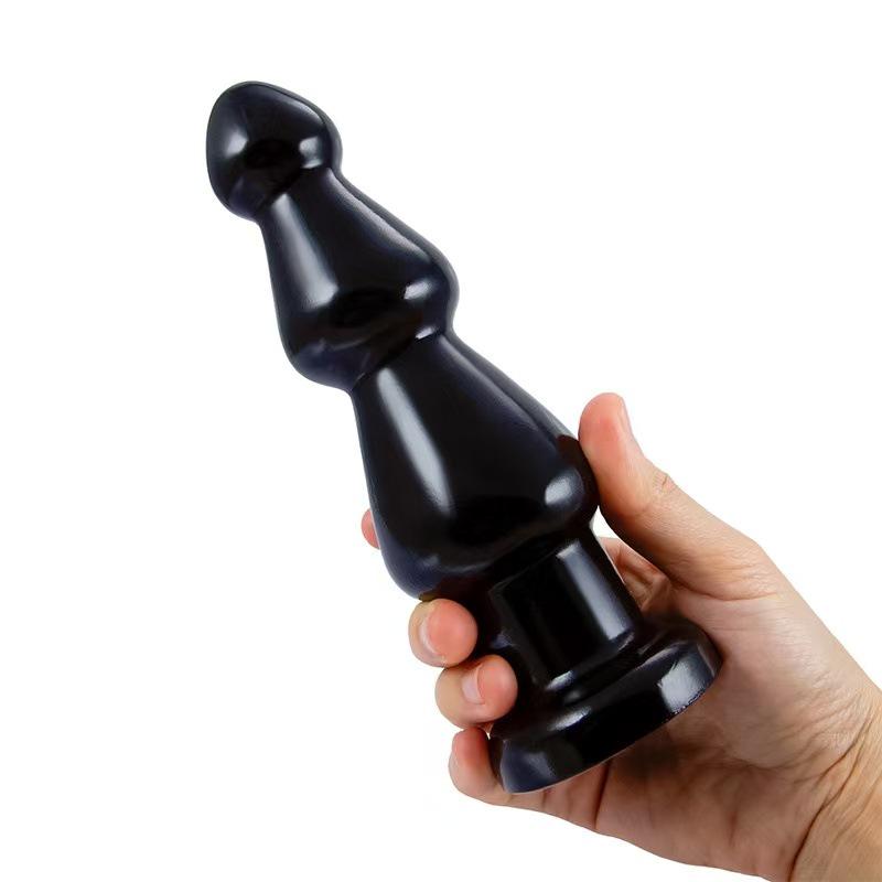 Extra Large Beaded Anal Plug with Rolling Jewel - Erotic Massage Toy for Men & Women