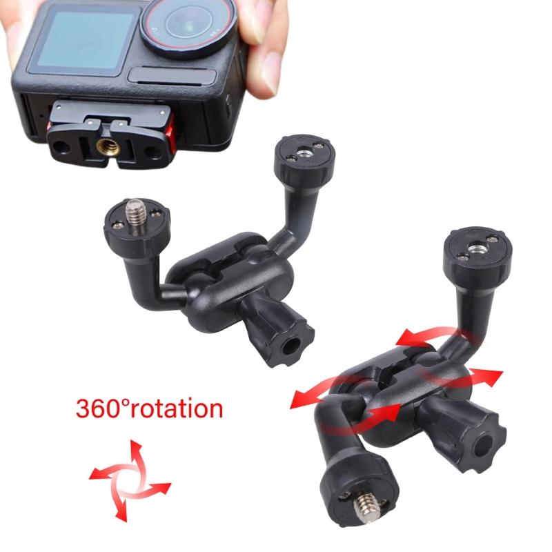 12cm 1/4 Male To Female Screw Adapter 360 Degree Rotating Extension Rod For Camera Accessories Phone Mount