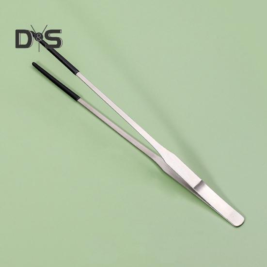 2 ks Nerezové kleště na krmení plazů s gumovou špičkou Dlouhá rovná zakřivená pinzeta Příslušenství k nádržím na dračí hady s vousy Potřeby pro terária