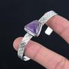 Daughters Day Sale 925 Silver Trillion Star Amethyst Gemstone Wedding New Bangle