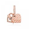 PAndora 789402c01 Mom   Heart Pendant And Dangle Charm