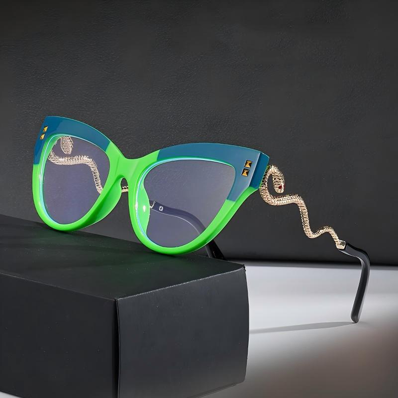 Cat Eye Snake Reading Eye Glasses Women Myopia Customize Prescription Optical Anti Blue Light Frame Pphotochromic 1.0 To 4.0