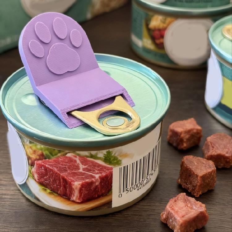 2 Piece Nonslip Handle Pet Can Opener Portable Ergonomic Manual Tab Lifter For Dog Cats Food Can Kitchen Outdoor Use