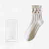 Female Spring and Autumn New Bubble Mouth Three Dimensional Jacquard Tube Socks