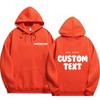 Custom Text Hoodie Men Fashion Sweatshirt Cool Casual Harajuku Street Wear Pullover Hooded Streetwear Hoodies & Sweatshirts Men’s