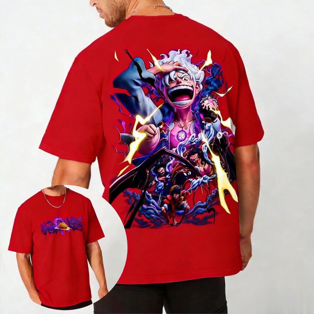 One Piece Luffy Anime Grafik T-Shirt Herren Damen Kurzarm Tee 2026 Sommer Mode Streetwear Lässig Harajuku Y2k Oberteile