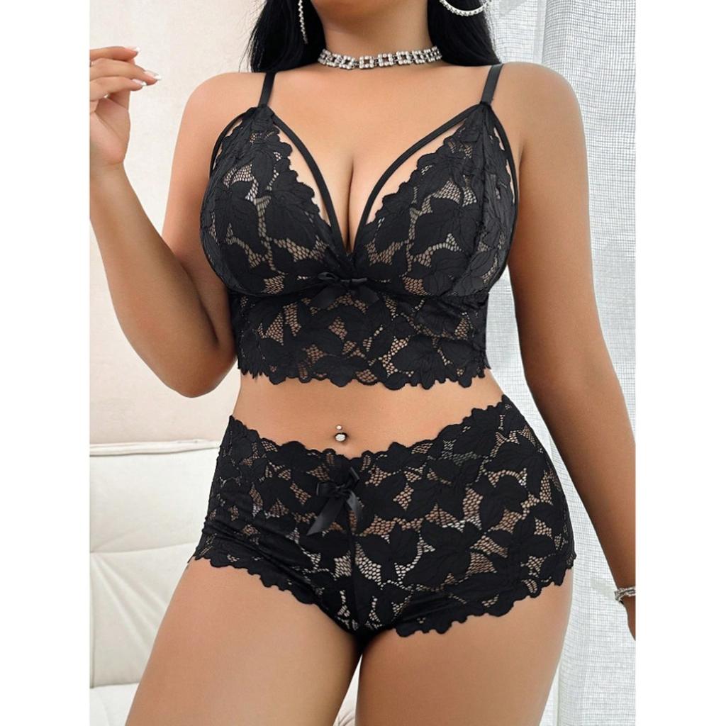 Women's Sleepwear Spaghetti Strap Dress Transparent Sexy Nightgowns Lace Slip Pajamas Sexy Set Lingerie