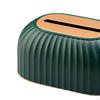 Randig Papperslåda Prydnad Hantverk Dekoration Förvaring Dispenser Elegant Pappershandduk
