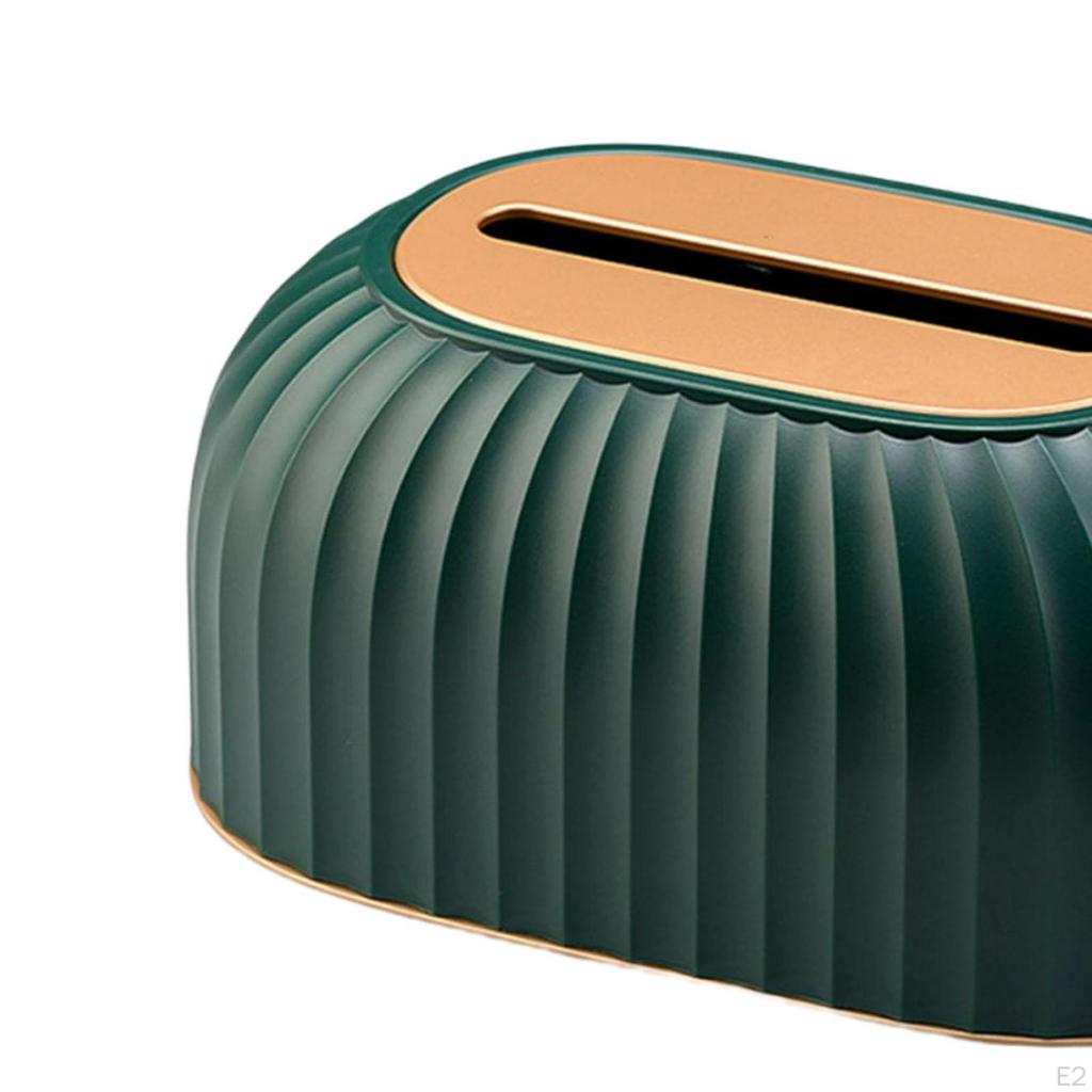 Randig Papperslåda Prydnad Hantverk Dekoration Förvaring Dispenser Elegant Pappershandduk