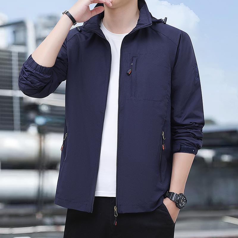 Jacket Spring New Men's Versatile Casual Spring and Autumn Collection Stand Up Collar Dad's Coat
