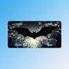 D Flat D Flat Gothic Style Bat License Plate  Heavyduty Car and Home Decor with Bat Wing Design ScratchResistant and Fade