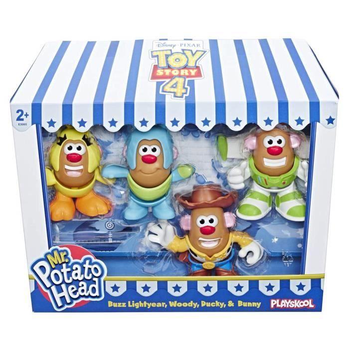 Figurky Pan Brambora Hlava Playskool Toy Story 4 - Balení 4 - Woody, Buzz, Bunny, Ducky