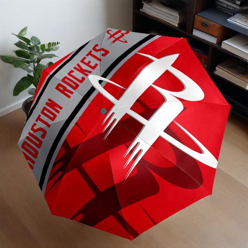 basketball Pride Rockets Umbrella 8-Frame for Travel, Camping, Casual Lightweight Portable Umbrella, Essential for Every Family Holidays Gift