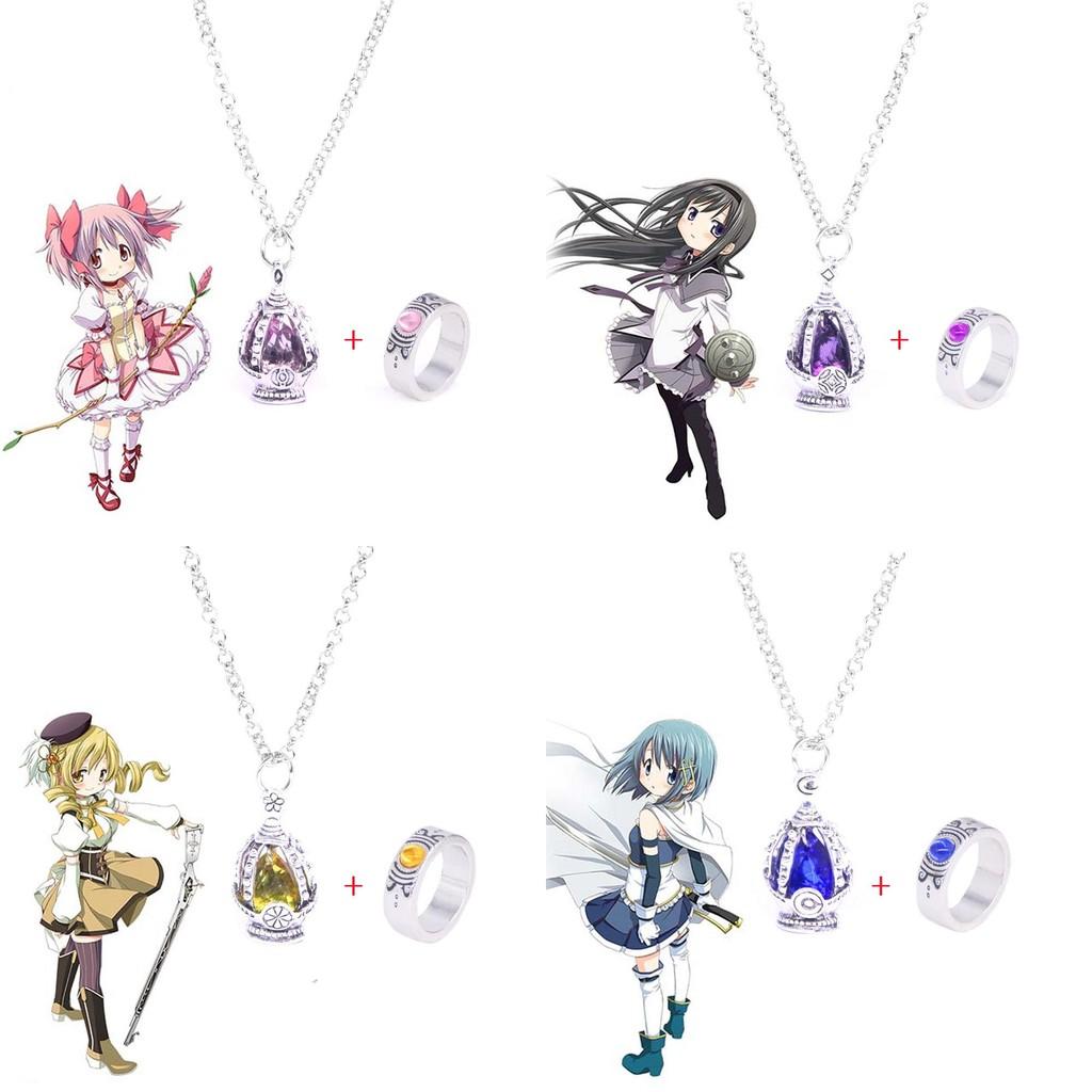 Chaîne de Pendentif Dessin Animé Puella Magi Madoka Magica Avec Breloque en Alliage Pour Cosplay Cadeau