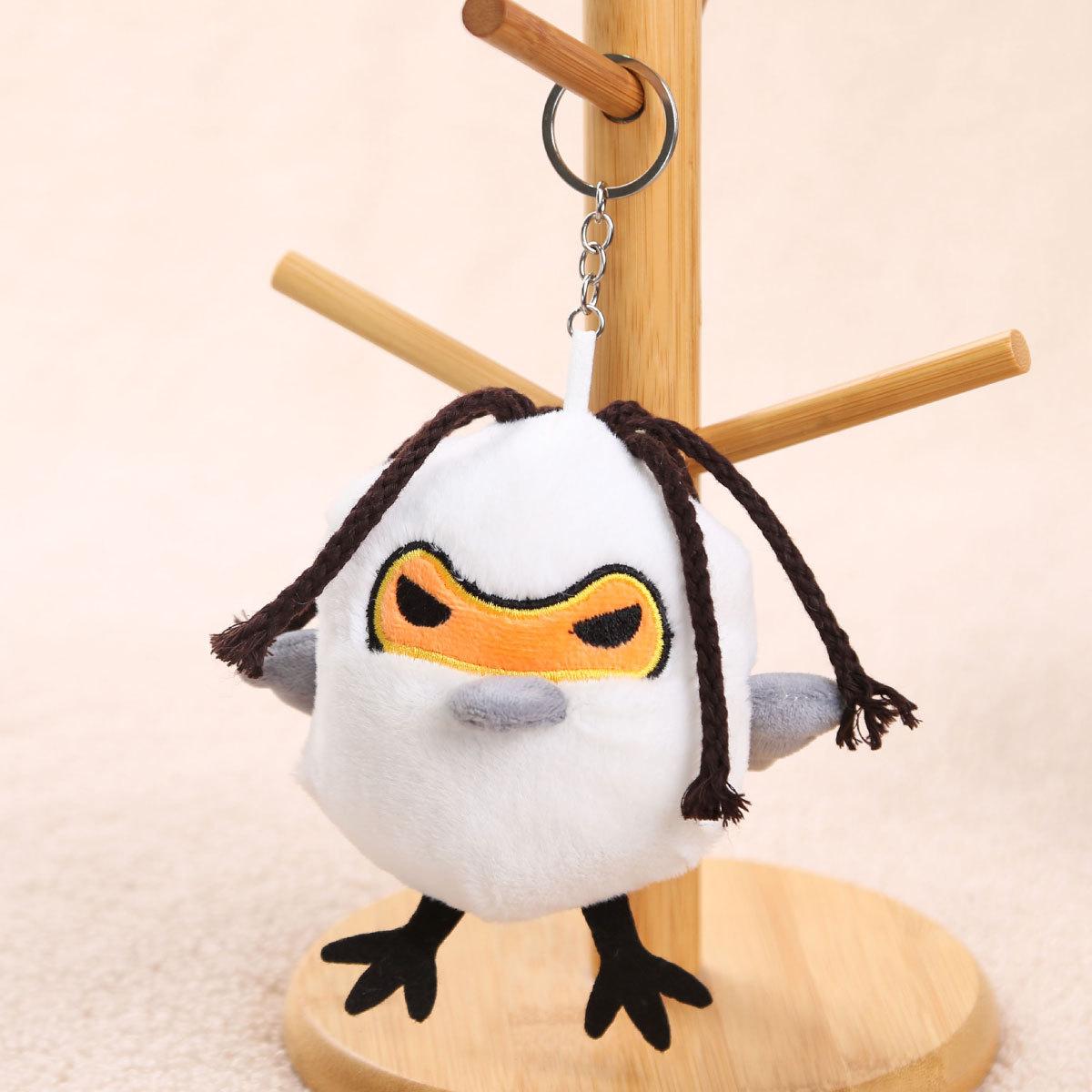 

Evil bird pendant, small doll keychain, bag, plush toy, birthday gift, girl s rag doll doll. Approx. 11cm/60g