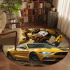 Bumblebee round Area Rug Non-Slip Washable Soft Circle Carpet for Living Room Bedroom Home Decor