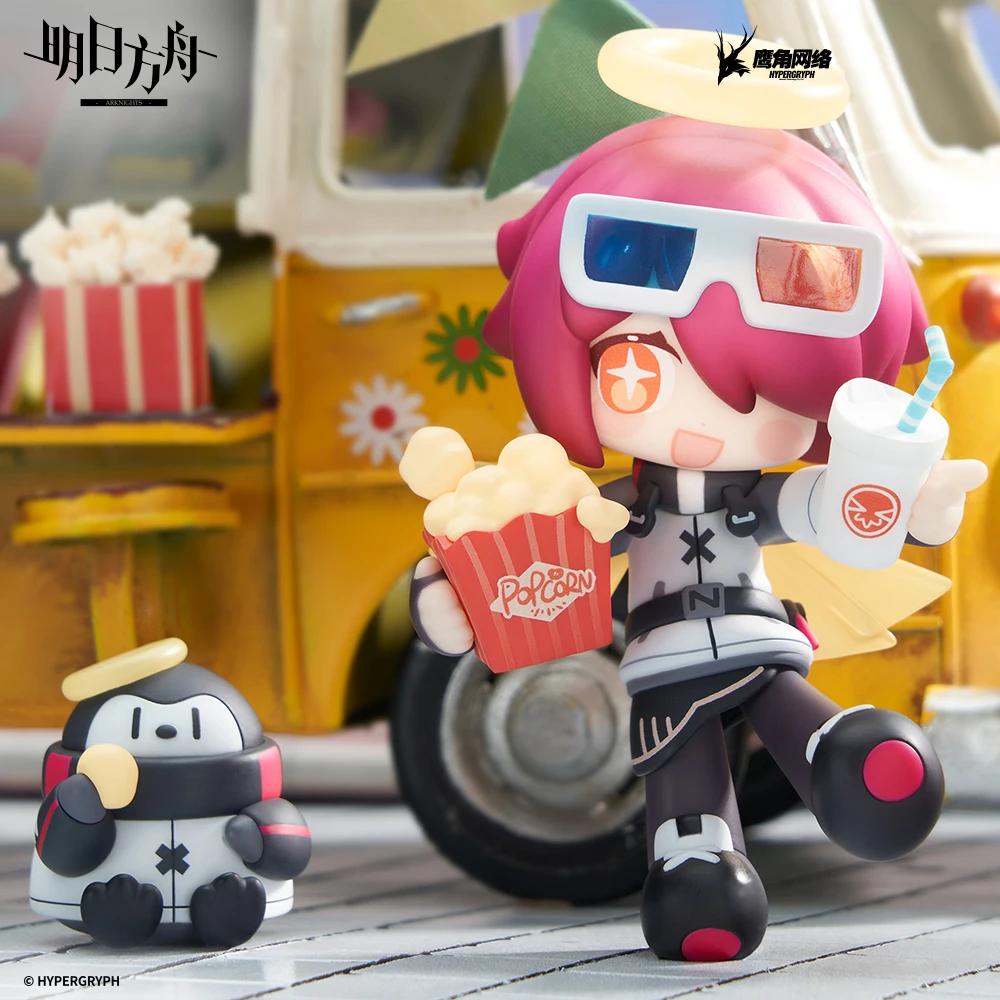 Arknights Dessert Time Series Q Version Exusiai Siege Action Figure Figurine Cute Collection Model Anime Figure Desk Decor Toys