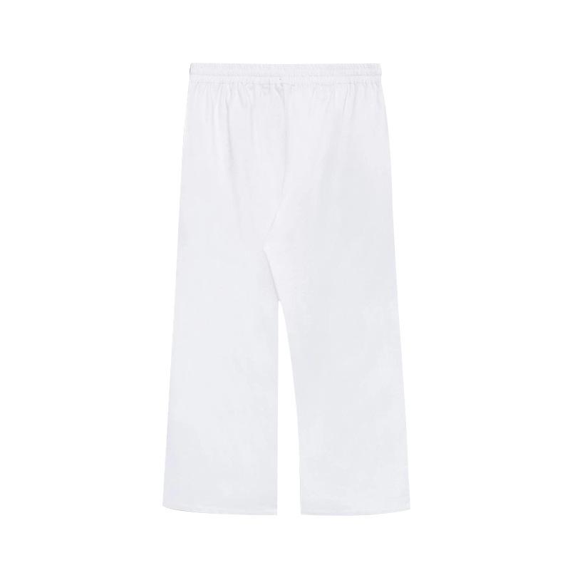 New beach men's printed casual cotton linen loose trousers