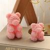Rose Bear Shaped Aromatherapy Candle Fragrance Birthday Gift Candle Atmosphere Creative Companion Gift