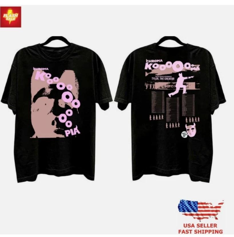 

New Apparel Chromakopia Tyler The Creator tour merch 2025 Shirt Unisex T-Shirt L