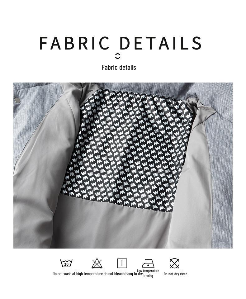 Men's Hooded Winter Jacket: 90% White Duck Down, 2025 High-End American Style, Warm & Trendy Outerwear, Plus Size Available.