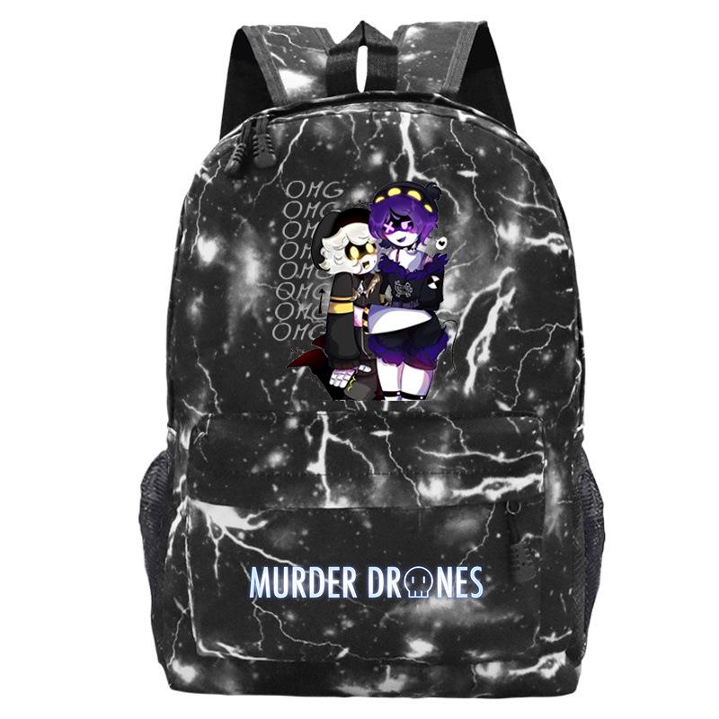 Anime Murder Drones Peripheral Fashion Children's Backpack Large Capacity Load Reduction Student Leisure School Bag