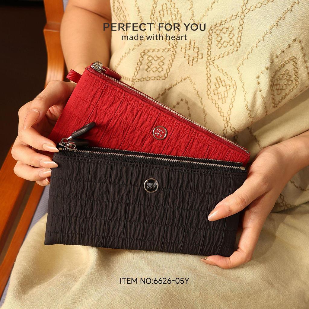 WEICHEN Women's Double Zipper Wallet: Large Capacity, Multiple Card Slots, Multi-functional Phone Bag & Coin Purse