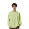 FILA FUSION FOB Loose Fit Fleece Lined Knitted Fabric Crew Neck Pullover Sweatshirt Unisex Butter Fruit Green T11U433203F-GN