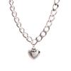 Love Peach Heart Pendant, High-End Necklace, Women'S Design Temperament Sweater Chain, Autumn And Winter