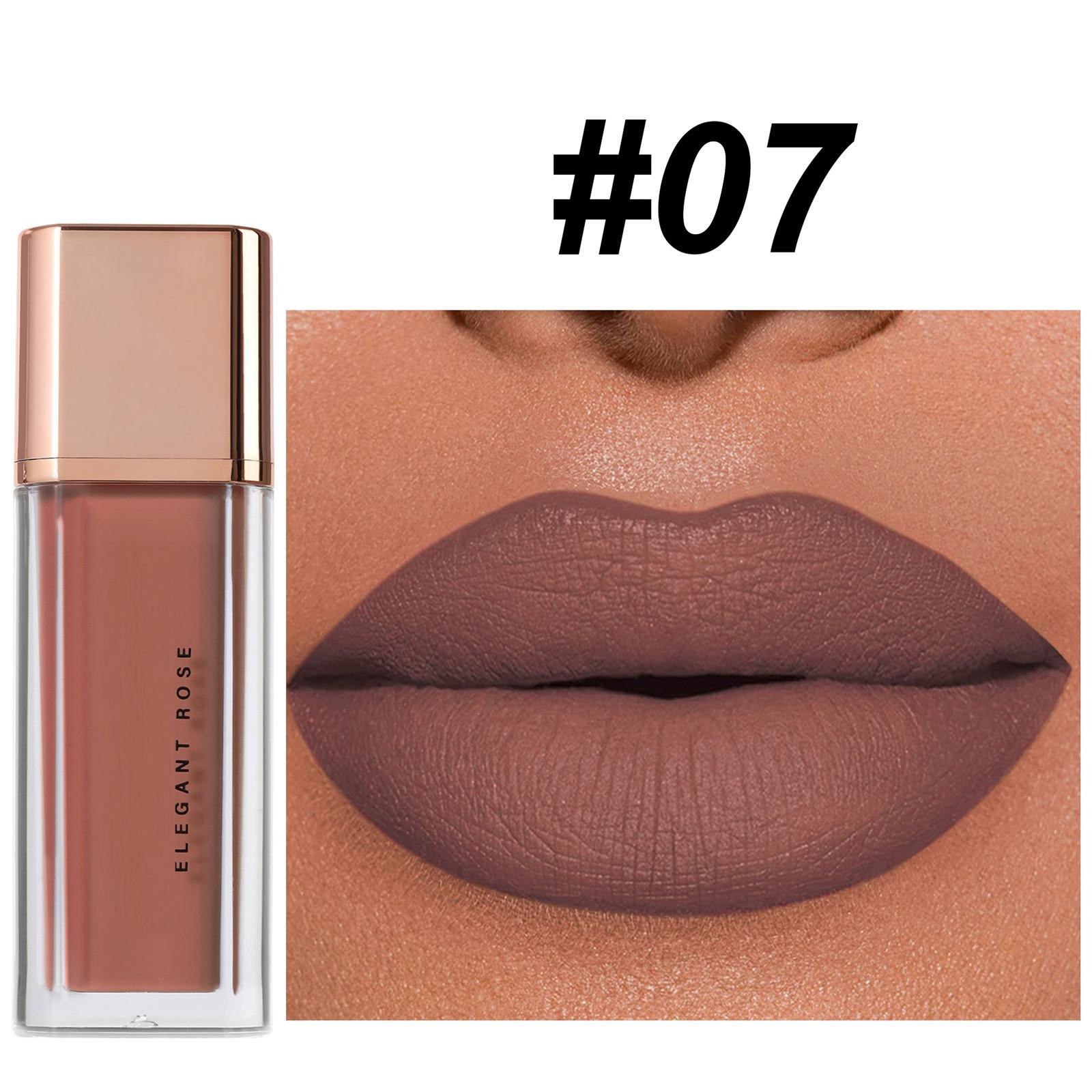 

Блеск для губ Lip Glaze, быстросохнущий, 8 цветов, антипригарный, невыцветающий, грязевой, помада для губ Lip Glaze.5,8 мл One Size