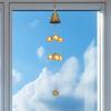 Dragon Phoenix Lucky Wind Chimes Multifunction Copper Alloy Bell Fengshui Bell Pendant for Door Window Wall Tree Decoration
