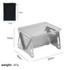 Mini Portable Charcoal Grill BBQ Grill Tabletop Fire Pit Stainless Steel Folding Camping Grill for Camping Patio Outdoor