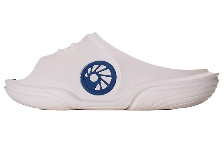 Li Ning Quiet Abrasion Resistant Quiet Abrasion Resistant Slide Slippers Unisex Ecru AYCT003-1 39.5
