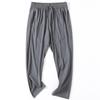 Export Export Tail Single Summer Thin Straight-leg Casual Pants Men's Fashion Brand Ankle Banded Ice Silk Quick-Drying Stretch Sports Pants